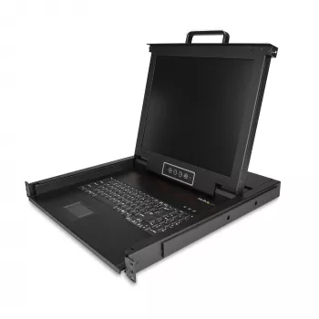 StarTech.com consola KVM para rack – KVM VGA de un puerto con monitor LCD de 17