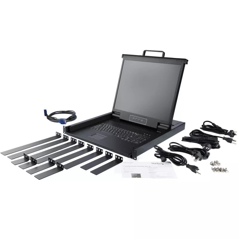 StarTech.com consola KVM para rack – KVM VGA de un puerto con monitor LCD de 17