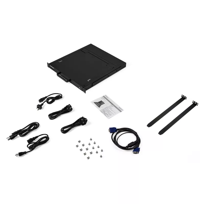StarTech.com consola KVM para rack – KVM VGA de un puerto con monitor LCD de 17