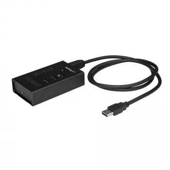 StarTech.com hub USB 3.0 de 4 puertos – USB Type-A a 1x USB-C y 3x USB-A – hub USB de metal comercial – SuperSpeed 5 Gbit/s USB 3.1/3.2 Gen 1 – con alimentación propia – carga rápida BC 1.2 – montable/robusto~4 puertos hub USB 3.0 – USB Type-A a 1x USB-C y 3x USB-A – hub USB de metal comercial – SuperSpeed USB 3.2 Gen 1 (5 Gbit/s) – con alimentación propia – carga rápida BC 1.2…