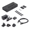 StarTech.com HB30C5A2CST hub USB 3.0 de 7 puertos, USB-C a 5x USB-A y 2x USB-C, puerto de carga rápida, industrial, metálico