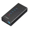 StarTech.com HB30C5A2CST hub USB 3.0 de 7 puertos, USB-C a 5x USB-A y 2x USB-C, puerto de carga rápida, industrial, metálico