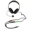 StarTech.com adaptador de auriculares para auriculares con conectores de auricular/micrófono separados – 3,5 mm de 4 polos a 2x 3,5 mm de 3 polos conector macho/hembra
