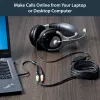 StarTech.com adaptador de auriculares para auriculares con conectores de auricular/micrófono separados – 3,5 mm de 4 polos a 2x 3,5 mm de 3 polos conector macho/hembra