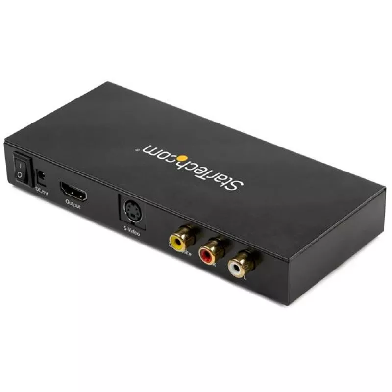 StarTech.com convertidor de S-Video o Composite a HDMI con audio – 720p – NTSC y PAL