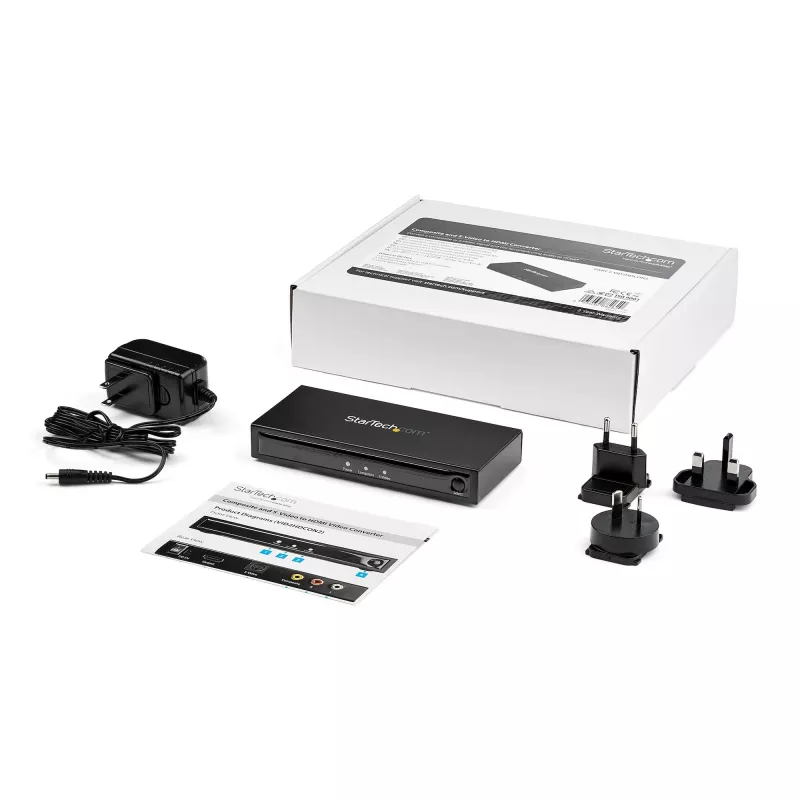 StarTech.com convertidor de S-Video o Composite a HDMI con audio – 720p – NTSC y PAL