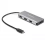 StarTech.com HB31C3ASDMB hub USB-C de 3 puertos con lector de tarjetas SD, 3x USB-A, 10 Gbps, USB 3.1, alimentado por bus, cable de 25 cm, compatible con Thunderbolt 3