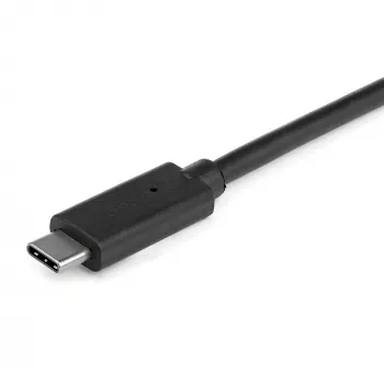 StarTech.com HB31C3ASDMB hub USB-C de 3 puertos con lector de tarjetas SD, 3x USB-A, 10 Gbps, USB 3.1, alimentado por bus, cable de 25 cm, compatible con Thunderbolt 3