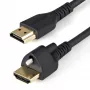 StarTech.com cable HDMI de 6ft (2 m) con tornillo de seguridad – 4K 60Hz HDR – cable de monitor HDMI 2.0 de alta velocidad con conector de tornillo de seguridad para una conexión segura – cable HDMI con Ethernet – M/M