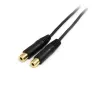 StarTech.com cable divisor estéreo de 15 cm – conector macho de 3,5 mm a 2x conector hembra de 3,5 mm
