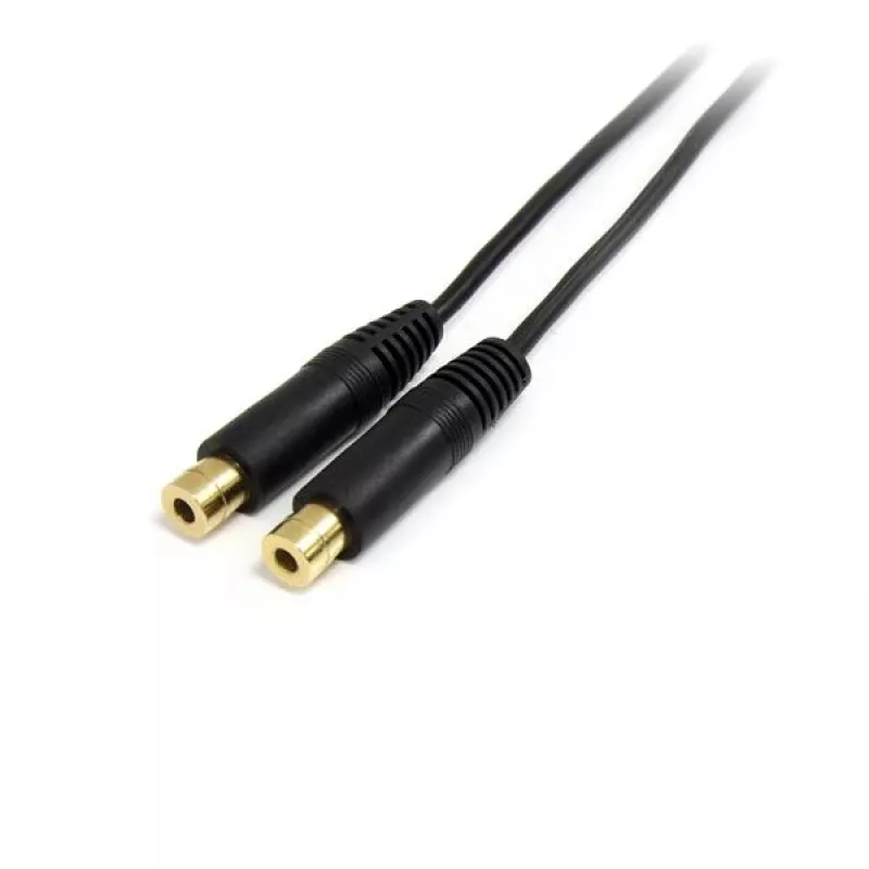 StarTech.com cable divisor estéreo de 15 cm – conector macho de 3,5 mm a 2x conector hembra de 3,5 mm