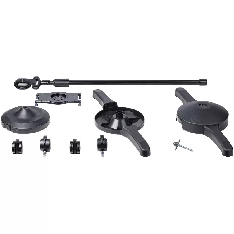 StarTech.com soporte móvil para tablet con ruedas bloqueables – carro ajustable en altura – soporte universal rodante de suelo para tablets de 7 a 11