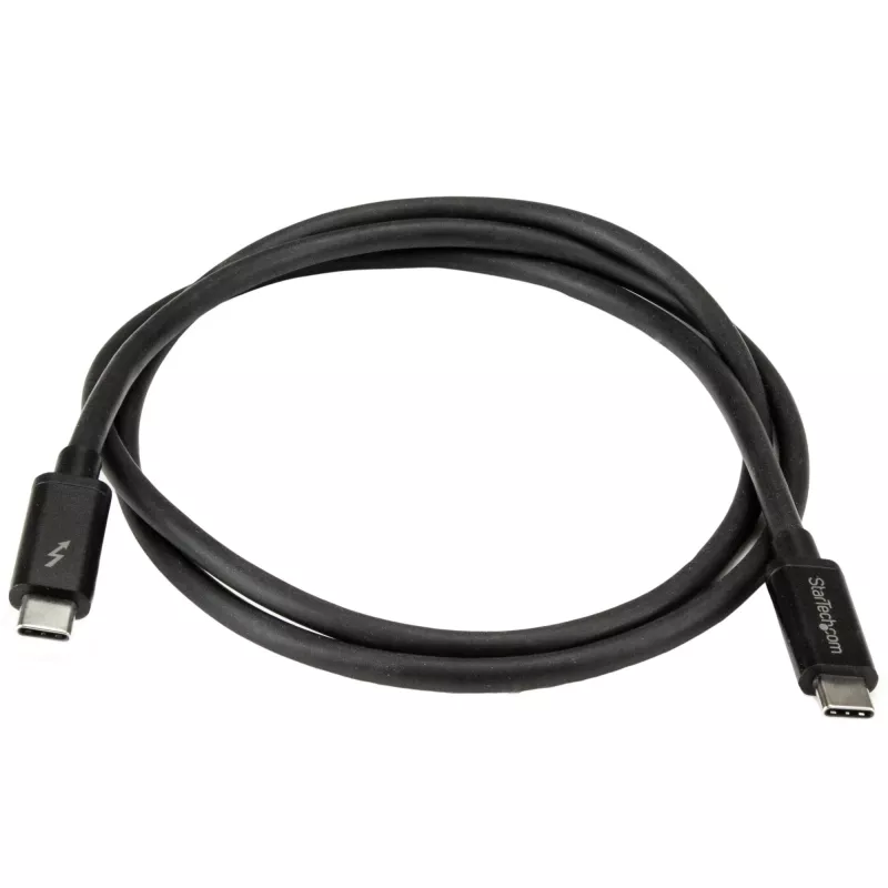 StarTech.com cable USB-C Thunderbolt 3 (20Gbps) de 1m – compatible con Thunderbolt, USB y DisplayPort
