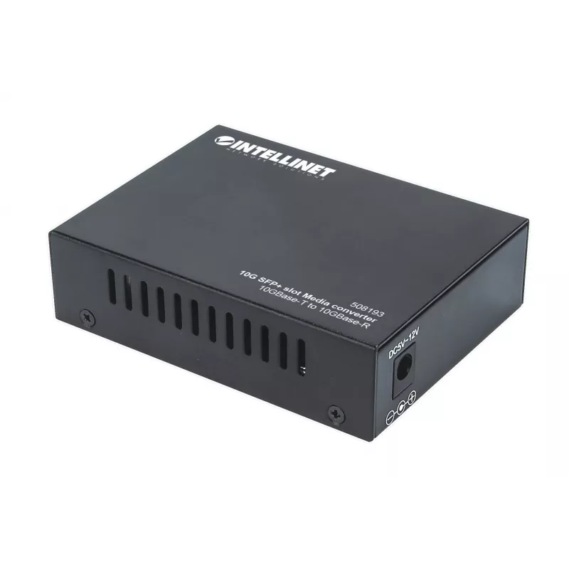 Convertidor de medios Intellinet 10GBase-T a 10GBase-R, 1 ranura SFP+ 10 GB, 1 puerto RJ45 10GB