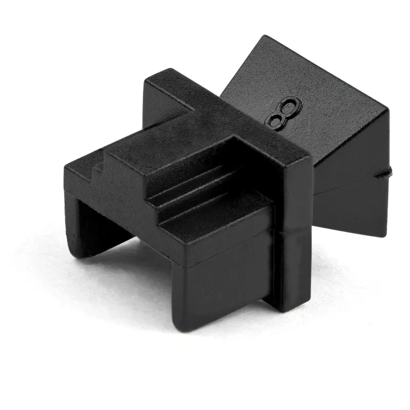 StarTech.com pack de 100 tapones antipolvo RJ45 – tapones ciegos RJ45 reutilizables – protección/bloqueo de puertos Ethernet/LAN – funda protectora con clip para conectores hembra RJ45 para hubs, switches, routers