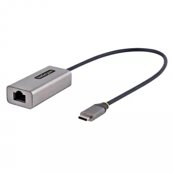 StarTech.com US1GC30B2 adaptador de USB-C a Gigabit Ethernet, USB 3.0, 10/100/1000 Mbps, ASIX AX88179A, cable de 30 cm, gris