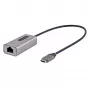 StarTech.com US1GC30B2 adaptador de USB-C a Gigabit Ethernet, USB 3.0, 10/100/1000 Mbps, ASIX AX88179A, cable de 30 cm, gris