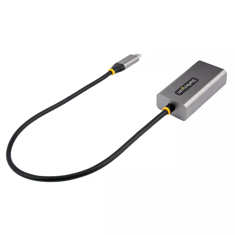 StarTech.com US1GC30B2 adaptador de USB-C a Gigabit Ethernet, USB 3.0, 10/100/1000 Mbps, ASIX AX88179A, cable de 30 cm, gris