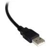 StarTech.com ICUSB2321FIS cable adaptador serie FTDI de USB a RS232 DB9 de 1 puerto, aislado ópticamente, 2,5 m, negro
