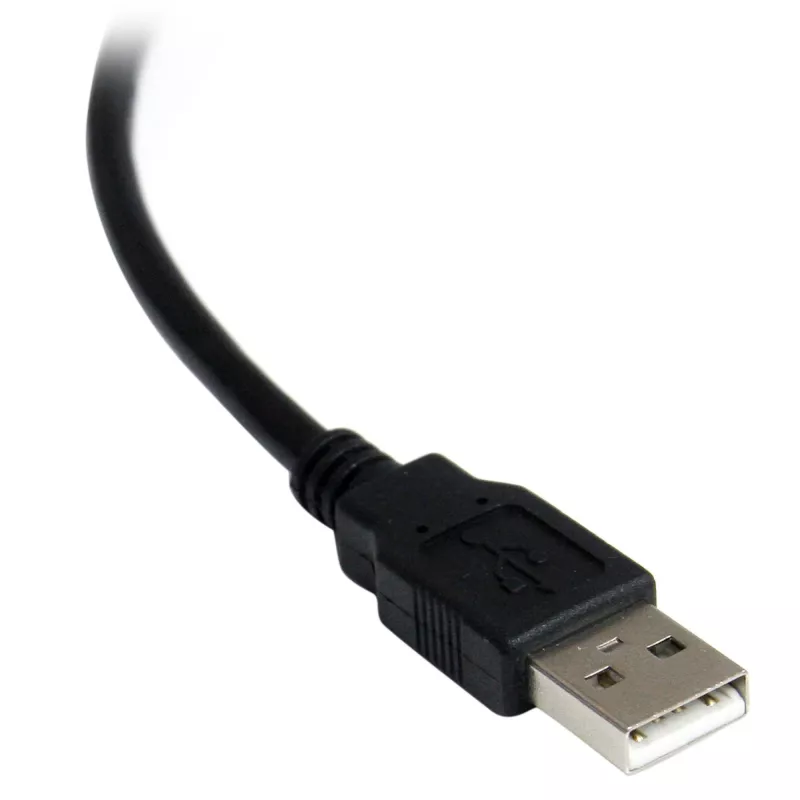 StarTech.com ICUSB2321FIS cable adaptador serie FTDI de USB a RS232 DB9 de 1 puerto, aislado ópticamente, 2,5 m, negro