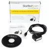 StarTech.com ICUSB2321FIS cable adaptador serie FTDI de USB a RS232 DB9 de 1 puerto, aislado ópticamente, 2,5 m, negro