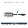 Adaptador StarTech.com Mini DisplayPort a HDMI - adaptador mDP a HDMI - 1080p - Mini DisplayPort 1.2 a monitor/pantalla HDMI - convertidor de vídeo Mini DP a HDMI - cable conectado de 30 cm - versión actualizada de MDP2HDMI