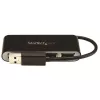 Hub USB 2.0 portátil StarTech.com de 4 puertos con cable integrado