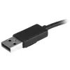 Hub USB 2.0 portátil StarTech.com de 4 puertos con cable integrado