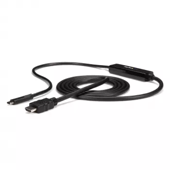 Cable StarTech.com de 6ft (2m) USB C a HDMI - convertidor de vídeo USB Type-C a HDMI 4K 30Hz - cable adaptador USB-C DP Alt Mode a monitor HDMI - compatible con Thunderbolt