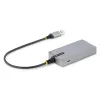 Hub USB StarTech.com de 4 puertos – USB 3.0 5 Gbit/s, alimentado por bus, hub USB-A a 4x USB-A con entrada de alimentación auxiliar opcional – hub USB portátil para escritorio/portátil, cable de 30 cm, hub de expansión USB