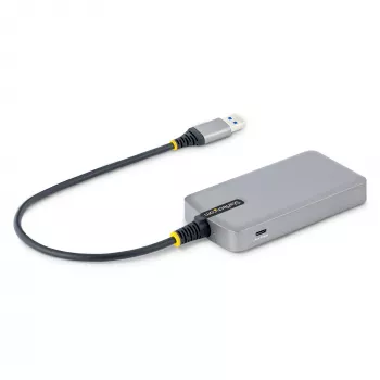 Hub USB StarTech.com de 4 puertos – USB 3.0 5 Gbit/s, alimentado por bus, hub USB-A a 4x USB-A con entrada de alimentación auxiliar opcional – hub USB portátil para escritorio/portátil, cable de 30 cm, hub de expansión USB
