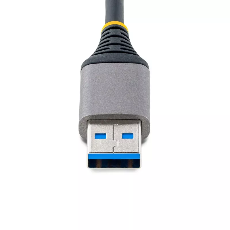 Hub USB StarTech.com de 4 puertos – USB 3.0 5 Gbit/s, alimentado por bus, hub USB-A a 4x USB-A con entrada de alimentación auxiliar opcional – hub USB portátil para escritorio/portátil, cable de 30 cm, hub de expansión USB