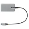 Hub USB StarTech.com de 4 puertos – USB 3.0 5 Gbit/s, alimentado por bus, hub USB-A a 4x USB-A con entrada de alimentación auxiliar opcional – hub USB portátil para escritorio/portátil, cable de 30 cm, hub de expansión USB