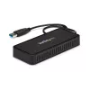 Mini dock USB 3.0 StarTech.com – estación de acoplamiento USB-A de doble monitor con vídeo DisplayPort 4K 60Hz y Gigabit Ethernet – cable de 30 cm – adaptador portátil USB 3.1 Gen 1 Type-A para portátil