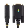 Cable adaptador StarTech.com de 1m USB a serie null modem, tornillos/tuercas DB9 reemplazables, retención de COM, USB-A a RS232, FTDI, protección ESD nivel 4, Windows/macOS/ChromeOS/Linux – construcción robusta en TPE