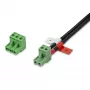 Fuente de alimentación universal DC StarTech.com de 160W (24V/6,6A), cable de 2 hilos de 1,2m, bloques de terminales de 2/3 pines, fuente de alimentación externa 100-240V AC/DC para hubs USB industriales, NA/UK/EU/ANZ