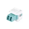 Acoplador StarTech.com LC a LC, acoplador de fibra óptica LC, conector hembra LC/UPC keystone, acoplador de fibra óptica LC keystone dúplex para panel de parcheo