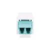 Acoplador StarTech.com LC a LC, acoplador de fibra óptica LC, conector hembra LC/UPC keystone, acoplador de fibra óptica LC keystone dúplex para panel de parcheo