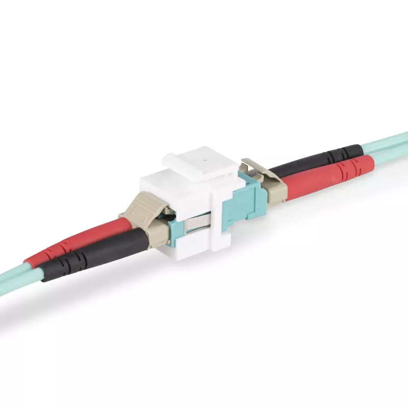 Acoplador StarTech.com LC a LC, acoplador de fibra óptica LC, conector hembra LC/UPC keystone, acoplador de fibra óptica LC keystone dúplex para panel de parcheo