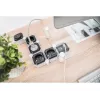 Regleta de enchufes Digitus flexible de 4 tomas con 2 puertos USB e interruptor