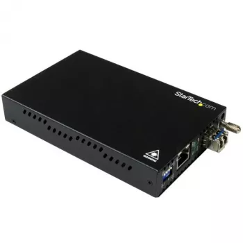 StarTech.com Convertidor de medios Gigabit Ethernet de cobre a fibra óptica - SM LC - 10 km