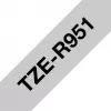 Brother TZE-R951 Cinta de etiquetar Negro sobre Plata