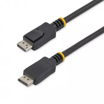 StarTech.com Cable DisplayPort de 7m (23ft) - 2560 x 1440p - Cable DisplayPort a DisplayPort - Cable DP a DP para monitor - Cable de vídeo/display DP - Conectores DP con bloqueo - HDCP y DPCP