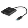 StarTech.com Adaptador USB 3.0 a doble HDMI, convertidor USB a 2x monitor HDMI para Windows (sin soporte para macOS/ChromeOS/Linux) - TAA