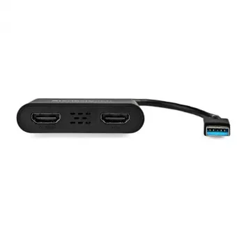 StarTech.com Adaptador USB 3.0 a doble HDMI, convertidor USB a 2x monitor HDMI para Windows (sin soporte para macOS/ChromeOS/Linux) - TAA