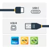 StarTech.com Cable de impresora USB-C a USB-B - M/M - 3 m (10 ft.) - USB 2.0