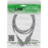 InLine Extensión de cable de alimentación, conexión para aparatos térmicos IEC-C15/IEC-C14 recto, 3 m