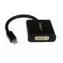 StarTech.com MDP2DVI3 adaptador de Mini DisplayPort a DVI, 1920x1200 (WUXGA), pasivo, compatible con Thunderbolt, 17 cm, negro