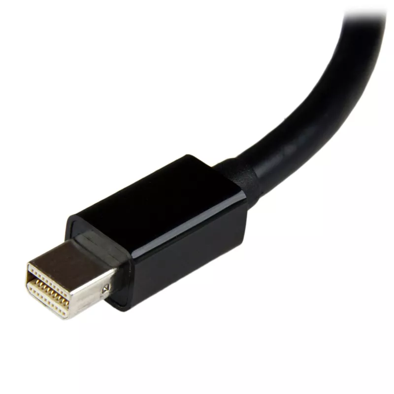 StarTech.com MDP2DVI3 adaptador de Mini DisplayPort a DVI, 1920x1200 (WUXGA), pasivo, compatible con Thunderbolt, 17 cm, negro