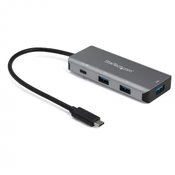 StarTech.com Hub USB C de 4 puertos (10Gbps) a 3x USB-A y 1x USB-C – Carga pasante Power Delivery de 100W – Adaptador portátil USB 3.1 Gen 2/USB 3.2 Gen 2 Type-C para portátil – Compatible con TB3~Hub USB C de 4 puertos (10Gbps) a 3x USB-A y 1x USB-C – Carga pasante Power Delivery de 100W – Adaptador portátil USB 3.2 Gen 2 Type-C para portátil – Compatible con TB3